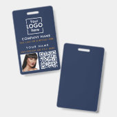 QR-Foto für Mitarbeiter-IDs Benutzerdefinierter ID Ausweis (Vorder- & Rückseite)