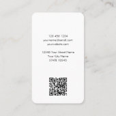 QR-Foto für moderne Profile Visitenkarte (Rückseite)