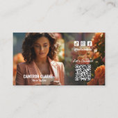 QR-Foto für soziale Medien Visitenkarte (Vorderseite)