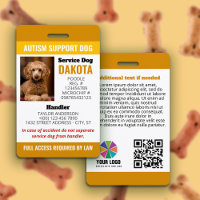 QR-Foto-ID des Hundes für Gelbe Autismus