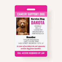 QR-Foto-ID des Hundes-Logos für rosa Krebs