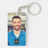 QR-Foto-ID für Ihr Square-Logo für digitalen Impfs Schlüsselanhänger (Rückseite)