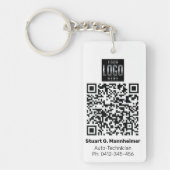 QR-Foto-ID für Ihr Square-Logo für digitalen Impfs Schlüsselanhänger (Vorderseite)