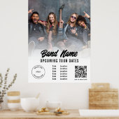 QR-Foto-Logo für benutzerdefinierte Band Gigs Tour Poster (Küche)