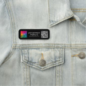 QR-Foto oder -Logo hier Vorlage Namensschild (Beispiel)