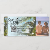 QR-Foto Save the Date Boarding-Pass Einladung (Vorderseite)