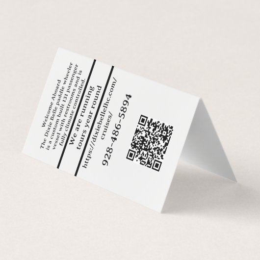 QR-Foto Visitenkarten (Rückseite)