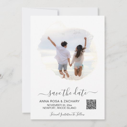 *~* QR Foto WEDD SPEICHERN - AR6 Website Einladung (Vorderseite)