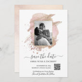 *~* QR-Foto - WEDEN SPEICHERN SIE DIE DATUM-Websit Einladung (Vorne/Hinten)