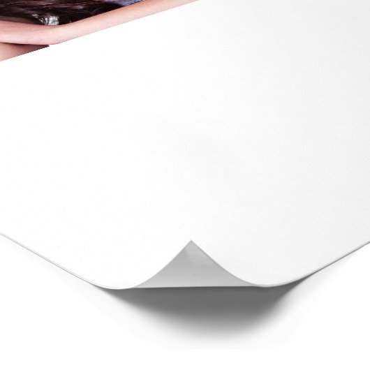 QR-Fotos für Monogramme oder Add-Logos Poster (Ecke)