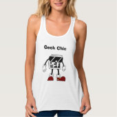 QR-FRAU: GEEK CHICK TANK TOP (Vorderseite)