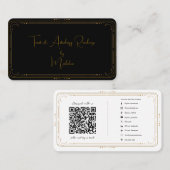 QR für die soziale Medienverbindung mit mystic Tar Visitenkarte (Vorne/Hinten)