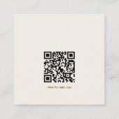 QR für Hochzeiten: Gold & Ivory Begleitkarte (Rückseite)