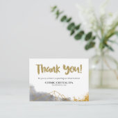 *~* QR GEOMETRIC - DANK IHREM LOGO AP8 Review Begleitkarte (Stehend Vorderseite)