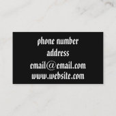 Qr-Geschäftskarte Visitenkarte (Rückseite)