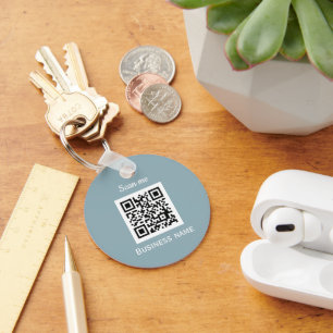 QR-Geschäftslogo Berufliches benutzerdefiniertes B Schlüsselanhänger