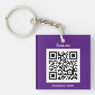 QR-Geschäftslogo Berufliches, benutzerdefiniertes Schlüsselanhänger