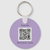 QR-Geschäftslogo Berufliches, benutzerdefiniertes Schlüsselanhänger (Vorderseite)