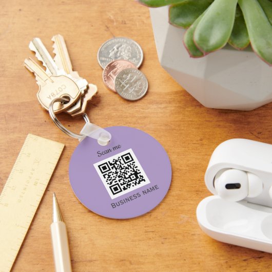 QR-Geschäftslogo Berufliches, benutzerdefiniertes Schlüsselanhänger (Schreibtisch)