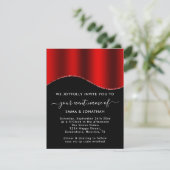 QR-Glitzer-Blumencode Grenzen Roter Wein Schwarz (Stehend Vorderseite)