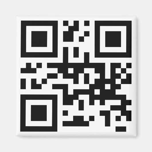 QR - GLÜCKLICH JETZT? MAGNET (Vorne)