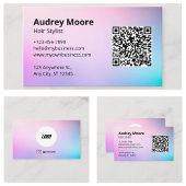QR-Haarsalon für Haarstühle Visitenkarte