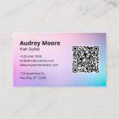 QR-Haarsalon für Haarstühle Visitenkarte (Vorderseite)