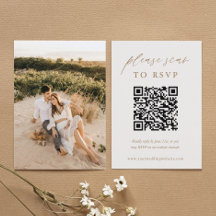 QR Hochzeit Bitte in Gold Foto UAWG scannen