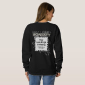 QR - "HONESTY - FLOWERS" - What I Expect Sweatshirt (Schwarz voll)