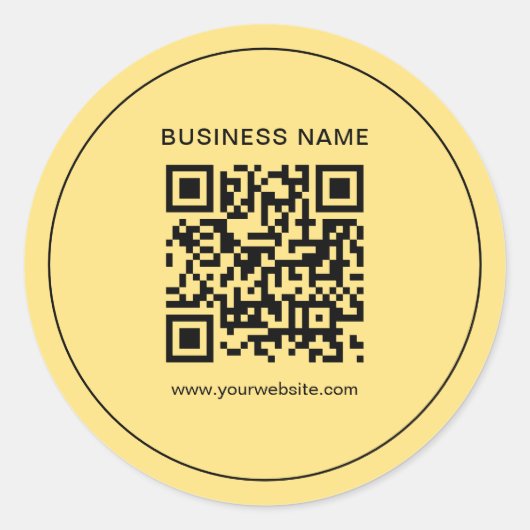 QR-Imitat für Ihr benutzerdefiniertes Textverarbei Runder Aufkleber (Vorderseite)
