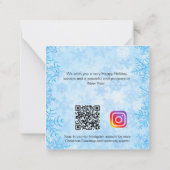 QR Instagram Mitteilungskarte (Rückseite)