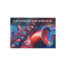 QR Jazz Music Saxophon Einstieg Rug Begrüßungstat