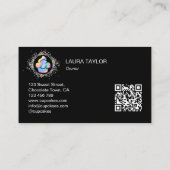 QR-Koch Holografischer Cupcake Bake Visitenkarte (Rückseite)