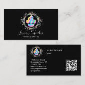 QR-Koch Holografischer Cupcake Bake Visitenkarte (Vorne/Hinten)