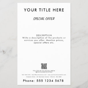 QR-Kodex für berufliche Unternehmensförderung Flyer