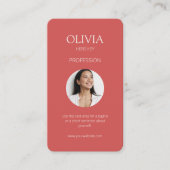 QR-Kodex für Korallenriffe im Foto Visitenkarte (Vorderseite)