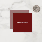 QR-Kodex für saubere Bordeaux-Unternehmen Mitteilungskarte (Vorderseite/Rückseite Beispiel)