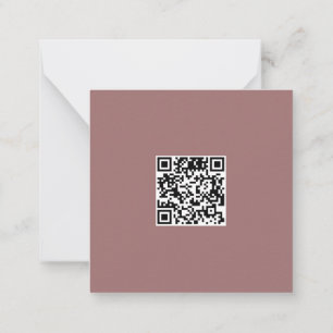 QR-Kodex für saubere Bordeaux-Unternehmen Mitteilungskarte