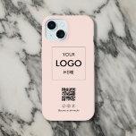 QR-Kodex für soziale Medien iPhone 15 Hülle<br><div class="desc">Erhöhen Sie Ihr Business-Branding mit unserem individuellen iPhone-Fall! Dieses Gehäuse wurde so konzipiert, dass Sie Ihre Marke auffallen, und zeigt Ihr Logo deutlich sichtbar an. Unter dem Logo haben wir einen praktischen QR-Code für den einfachen Zugriff auf Ihre Website oder Werbeaktionen hinzugefügt. Außerdem gibt es Platz für drei Social-Media-Icons und...</div>