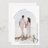 QR-Kodex Hochzeitsszenario Save the Date (Vorne/Hinten)