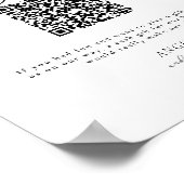 QR-Kodex-Unterzeichnung des Minimalistischen Honey Poster (Ecke)