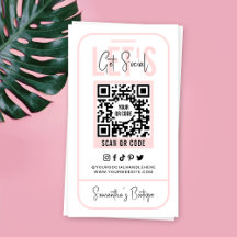 QR-Kodex Weiblich rosa Moderne