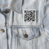 QR kodierter Knopf - kundengerecht Button (Beispiel)