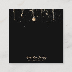 *~* QR Kosmische Celestian Moon Jeweling Earring Quadratische Visitenkarte