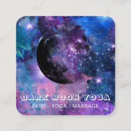 *~* QR Kosmische Luna Stars dunkle MOON Lunar Cele Quadratische Visitenkarte