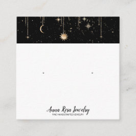 *~* QR Kosmischer Himmelsmuschelverdienst Quadratische Visitenkarte