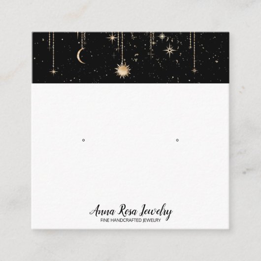 *~* QR Kosmischer Himmelsmuschelverdienst Quadratische Visitenkarte (Vorderseite)