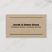 QR Kraft Business Card Visitenkarte (Vorderseite)