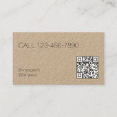 QR Küchenschrank Telefonnummerkarte (Rückseite)