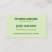 🍃 QR Landscaping Rasenmäher Visitenkarte (Rückseite)